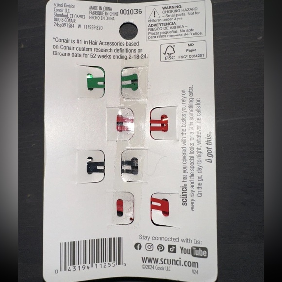 Bundle of Christmas Hair Headbands, Clips / Bows -Xmas NEW Cute Girls Set Scunci - Picture 5 of 10